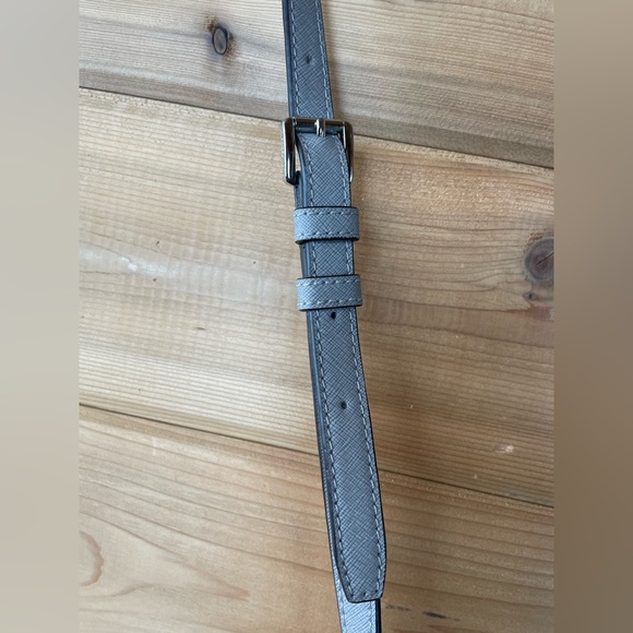 Michael Kors Light Gray Ciara Large Saffiano Leather Satchel - Picture 9 of 16